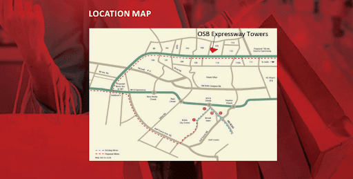 LOCATION MAP - OSB Expressway Towers Galleria 109